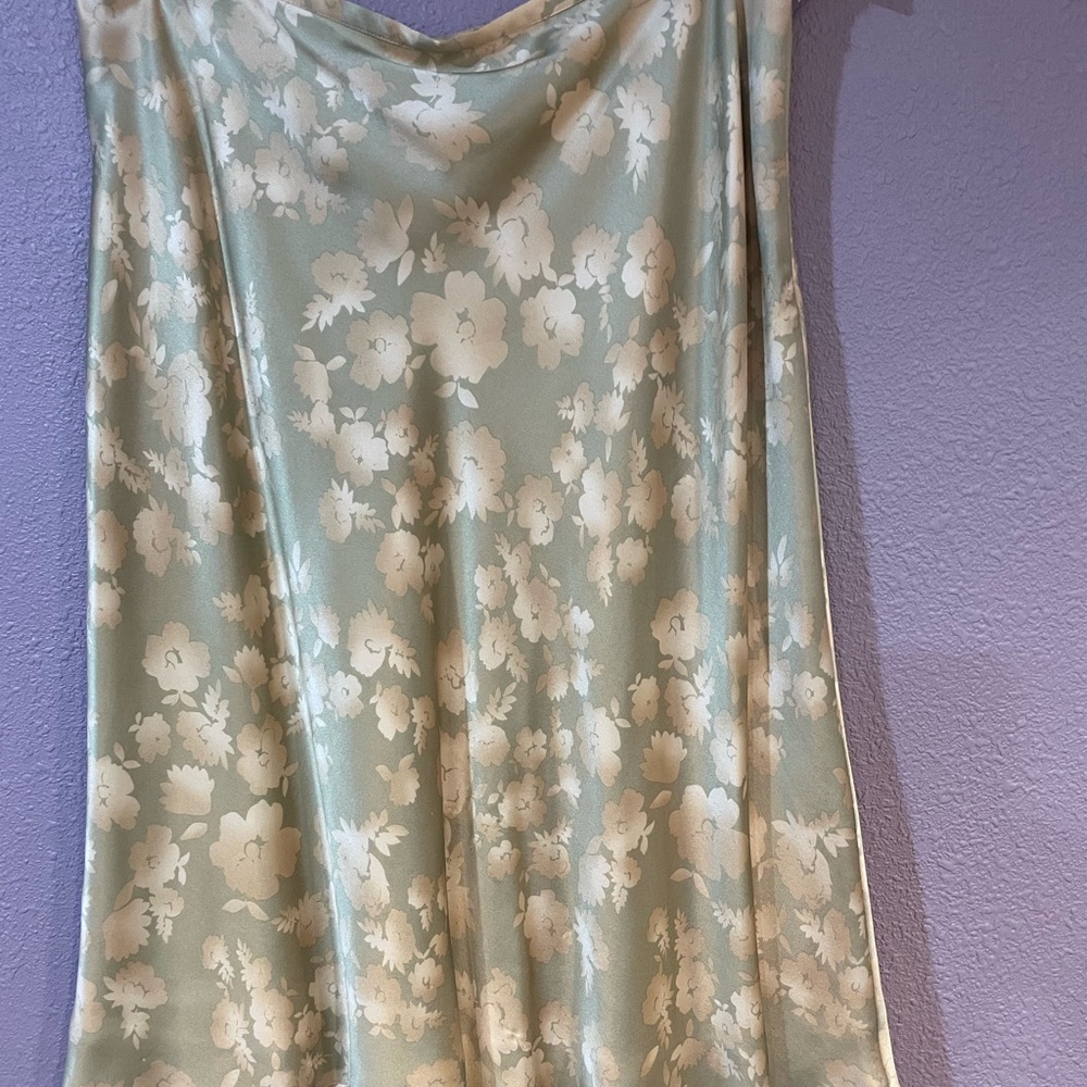 Silky skirt.